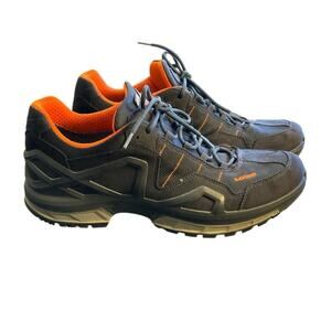 Lowa Gore-Tex Shoes Men’s 13 Blue Orange Hiking Trail Outdoor Walking Sneakers